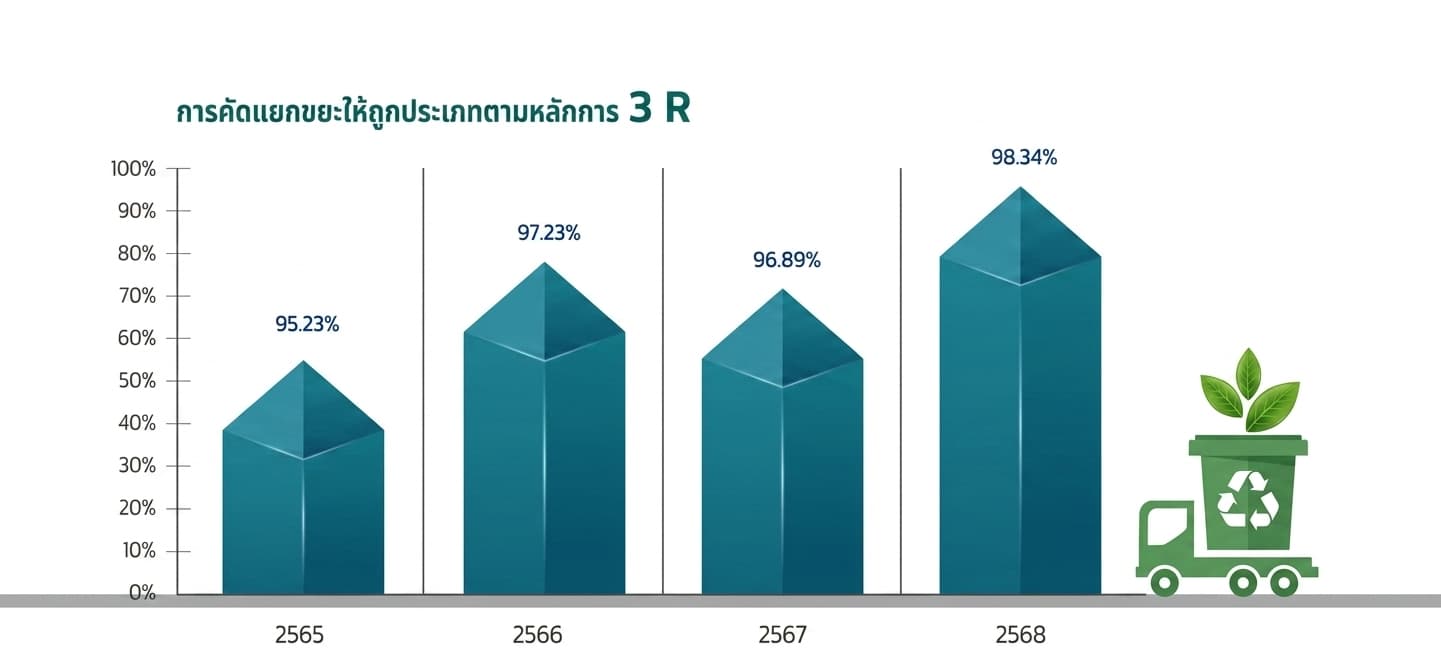 การคัดแยกขยะให้ถูกประเภทตามหลักการ 3R